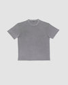 BASERANGE crew neck short sleeve T-shirt France BAS-TOBTE-CO-WI24-XWYH BASALT GREY